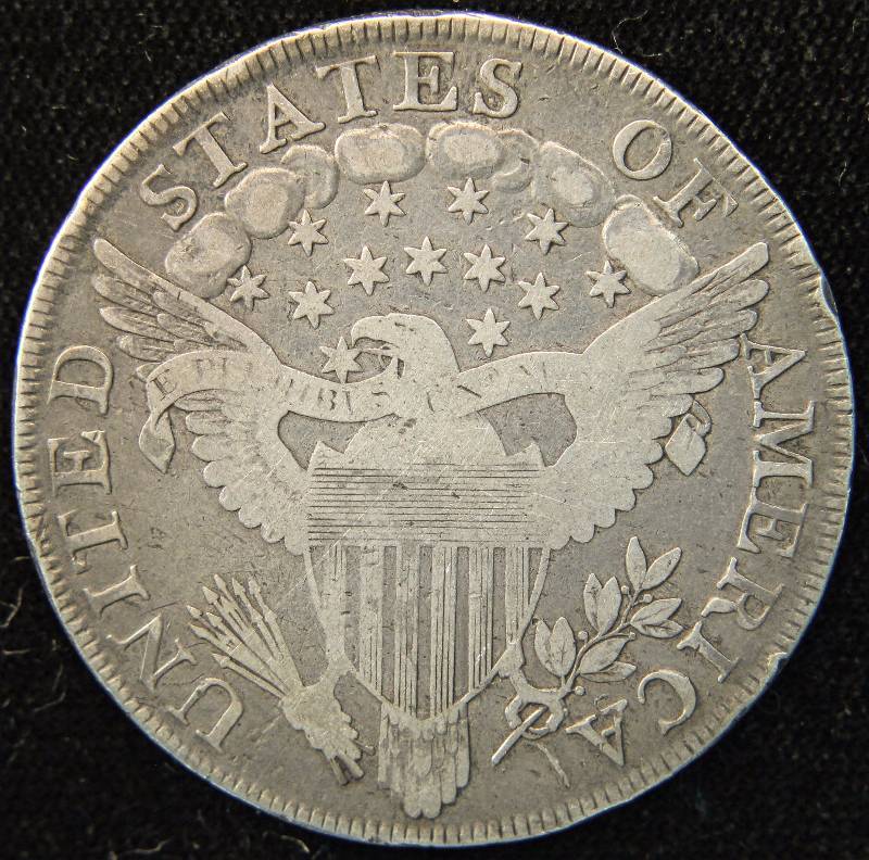 1800 US DRAPED BUST SILVER DOLLAR VF20 EXTREMELY RARE