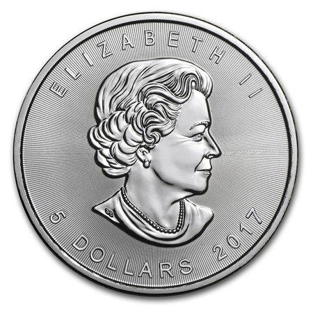 2017 CANADA SILVER MAPLE LEAF 1 TROY OZ. .9999 FINE SILVER IN AIRTITE HOLDER