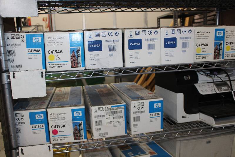 lot 1274 image: Lot of (2) Shelves of Toner