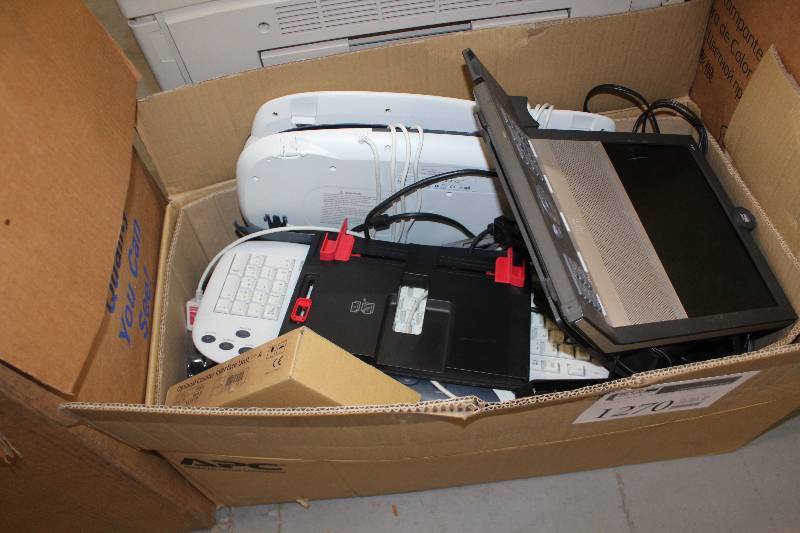 lot 1270 image: Box Lot of Computer Equipment