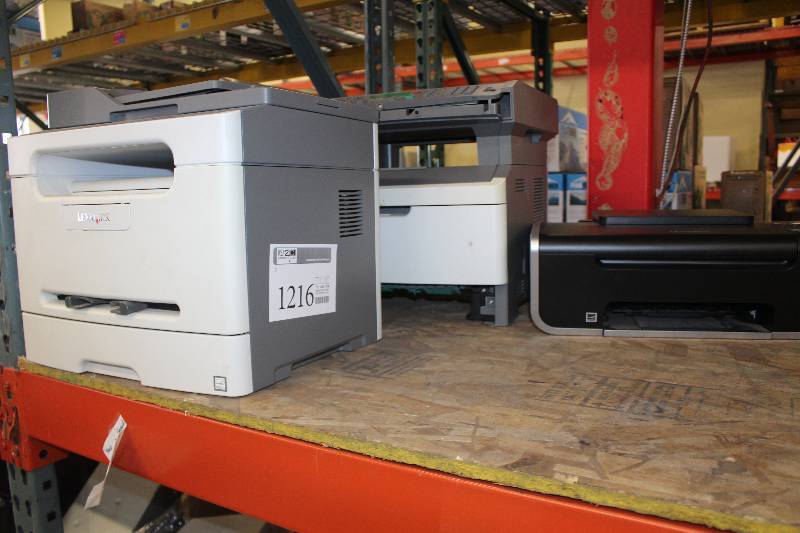 lot 1216 image: Lot of (3) Printers