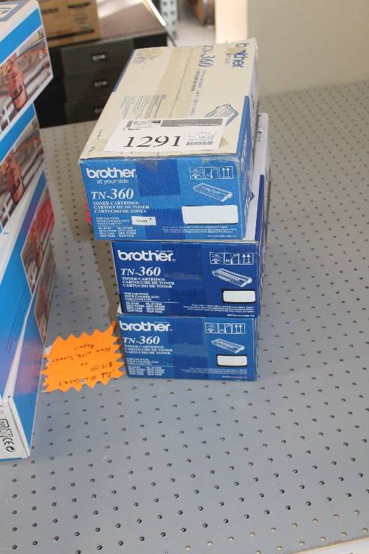 lot 1291 image: Lot of (3) Boxes of Brother Toner