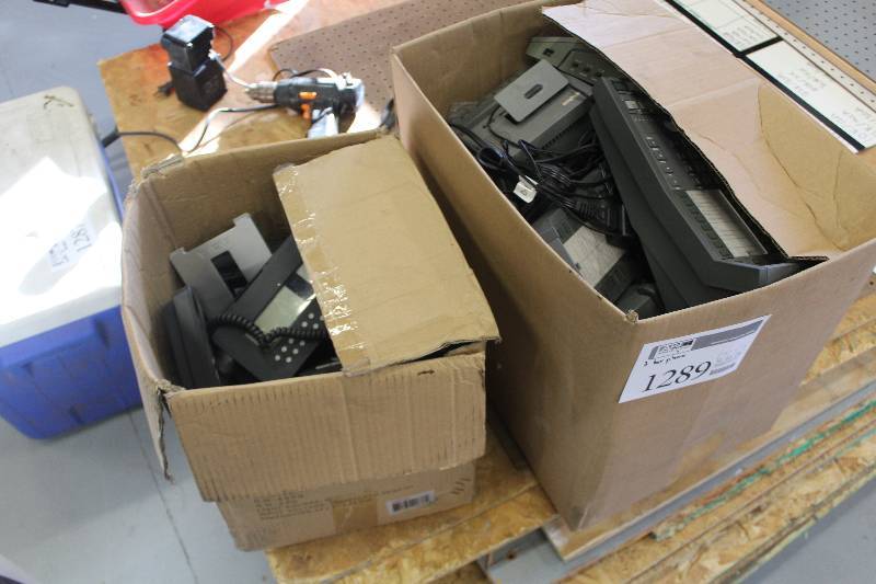 lot 1289 image: Lot of (2) Boxes of Phone Equipment