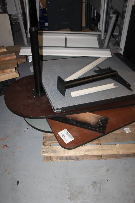 lot 1308 image: Table, Desk, Wall Partition