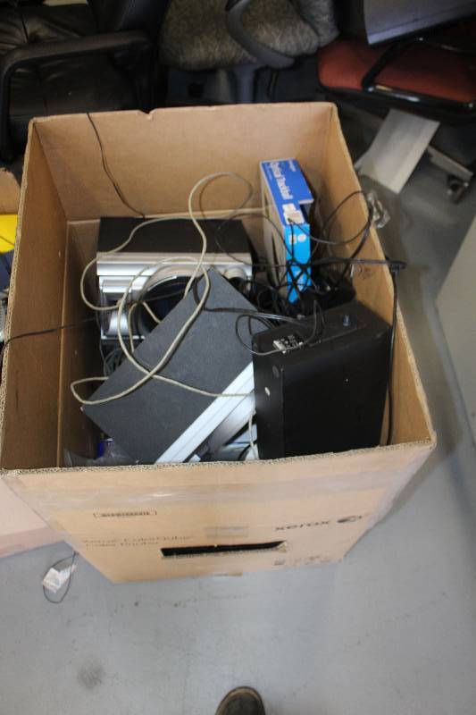 lot 1295 image: Box Lot of Computer Equipment