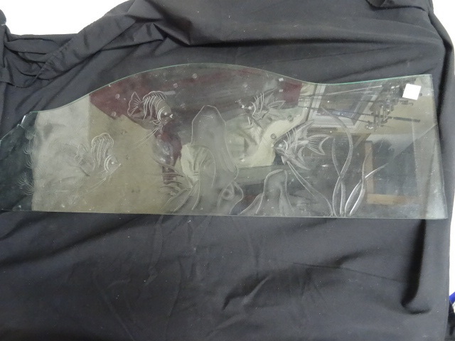 Etched glass designed to go on the ...
