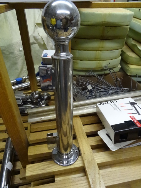 Stainless post designed for holding...