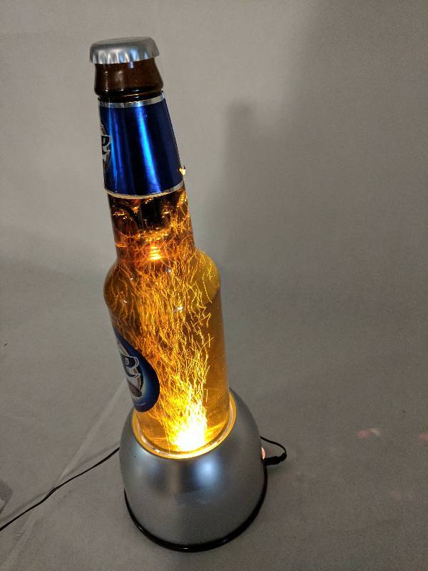 Miller Lite Beer Bottle Bubbler Light Display 2007 By Tanaka Rabbit