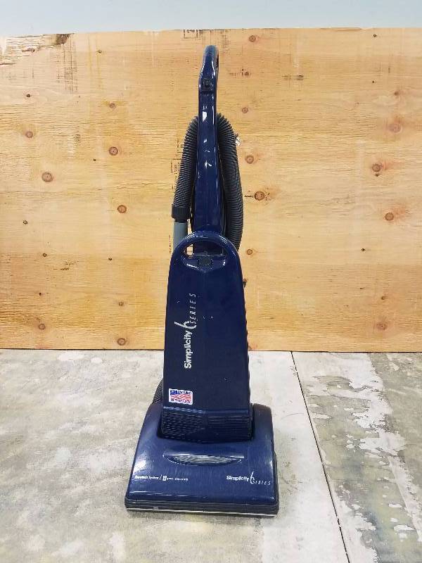 lot 201 image: Simplicity 6 Series Model 6970 12 Amps Upright Vacuum Cleaner with Brush Attachment GOOD USED CONDITION