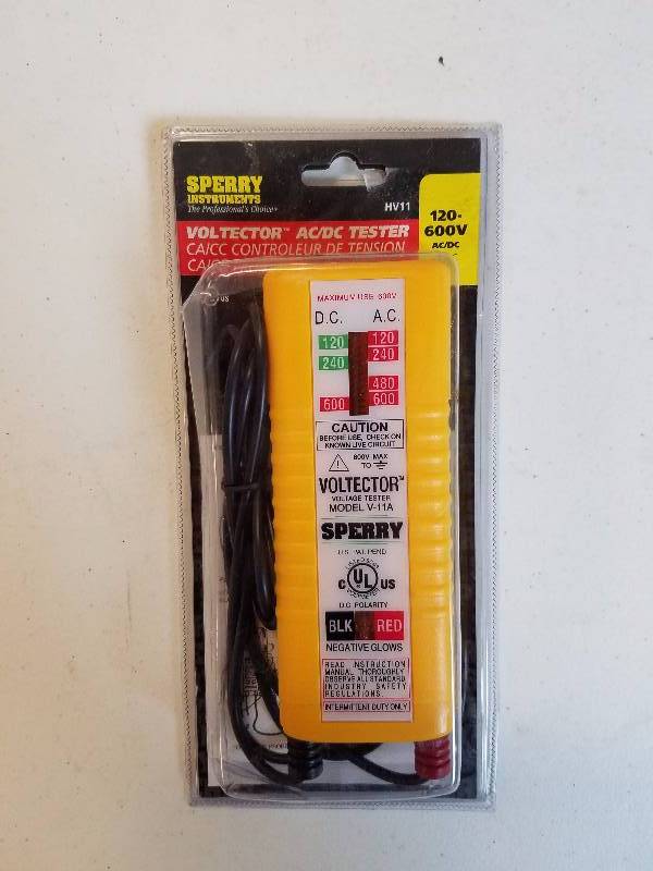 lot 246 image: NEW Speedy Instruments HV11 Voltector ACDC Voltage Tester 120-600V in Original Packaging BRAND NEW CONDITION