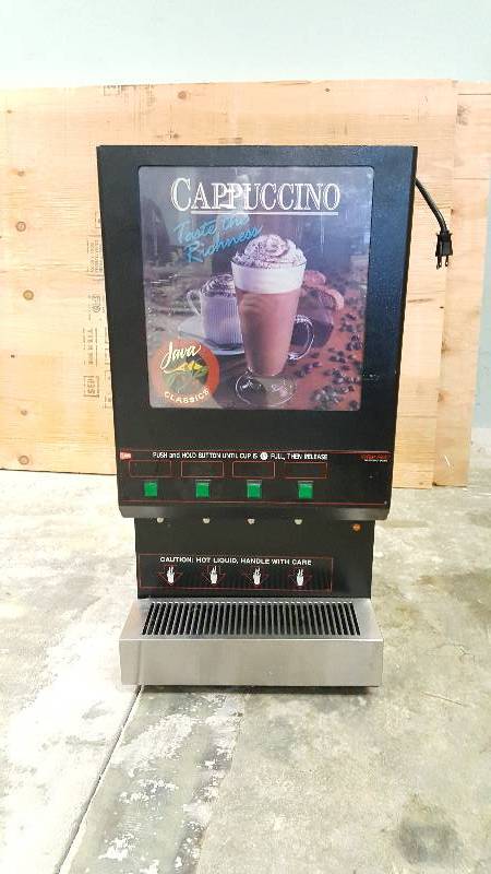 lot 268 image: Grindmaster Pic4 Four Flavor Hot ChocolateCappuccino Dispenser UNTESTED  AS IS