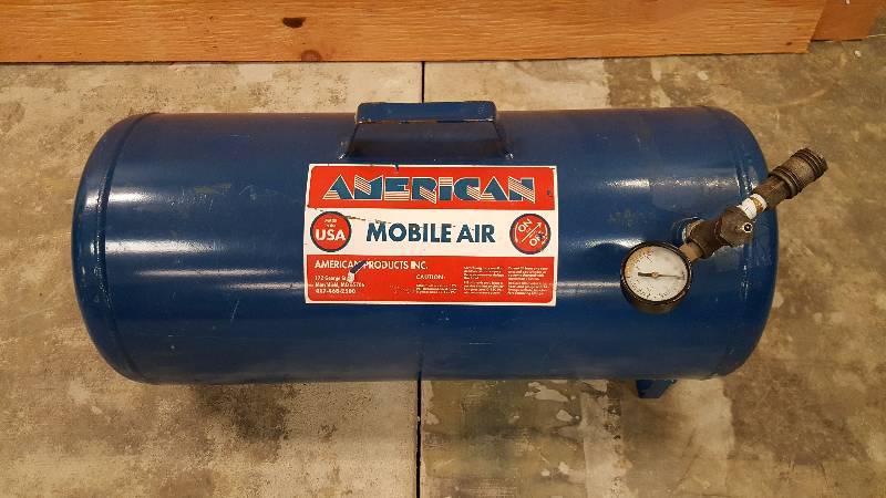 lot 277 image: American Products Inc Mobile Air Tank 85-125 PSI GOOD WORKING CONDITION