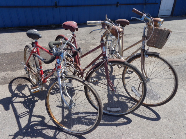 Three Vintage Bicycles