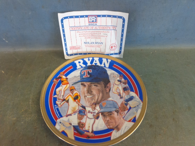 Nolan Ryan collector plate