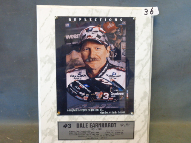Dale Earnhardt plaque