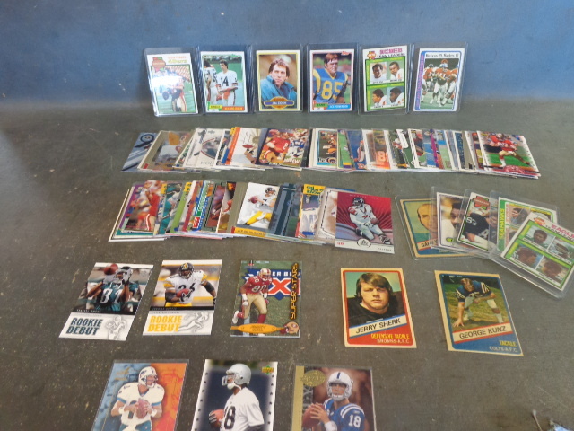 Football cards, some vintage