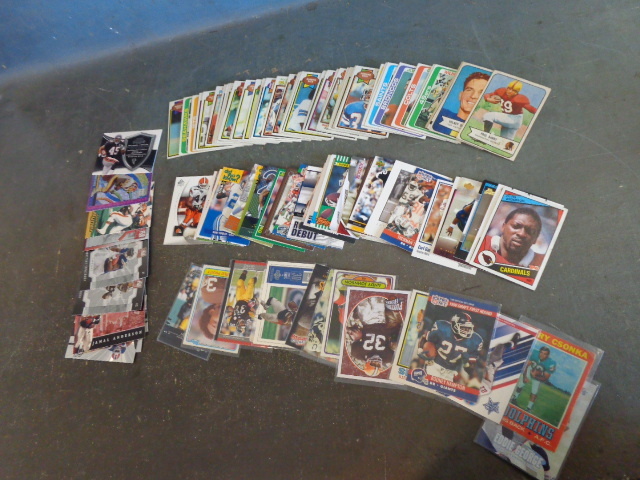 Football cards, some vintage