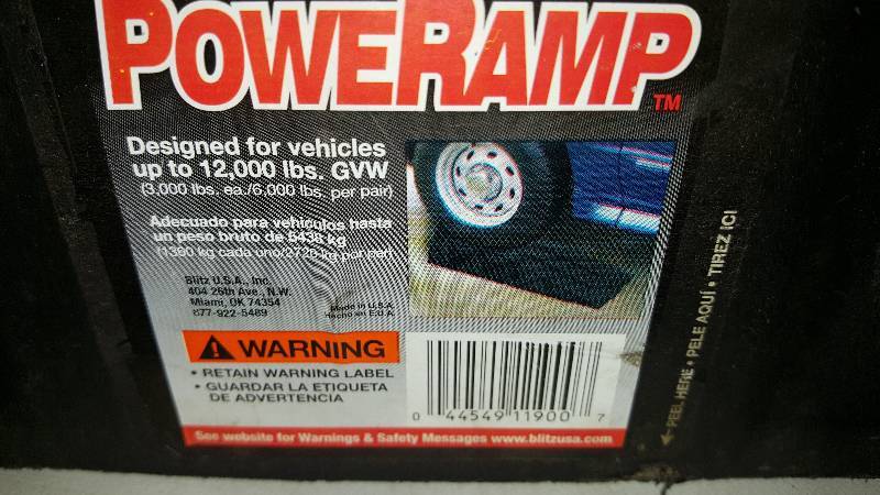lot 42 image: Poweramp car ramps