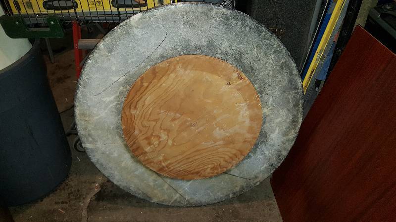 lot 45 image: Heavy stone table top