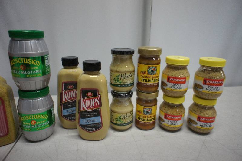 Lot of 18 BottlesJars of Assorted Mustards - All Items Are In Date -