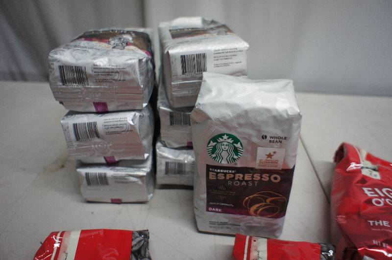 Lot of 10 Bags of Assorted Coffee - All Items Expired In 2106 -