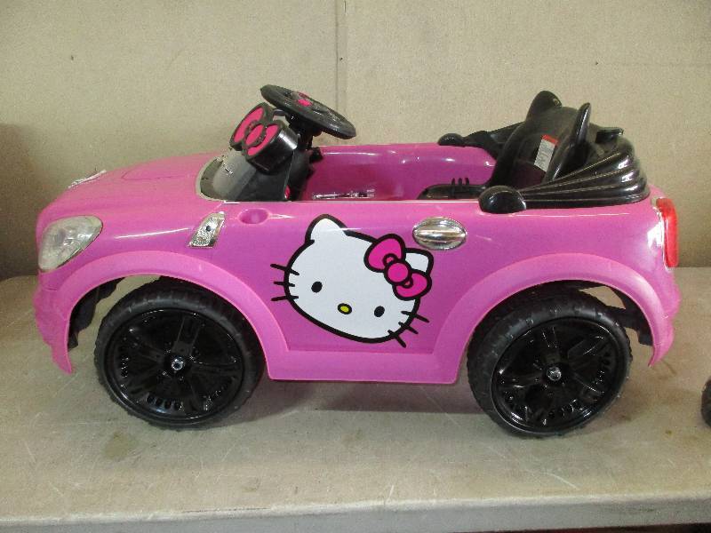 white hello kitty power wheels