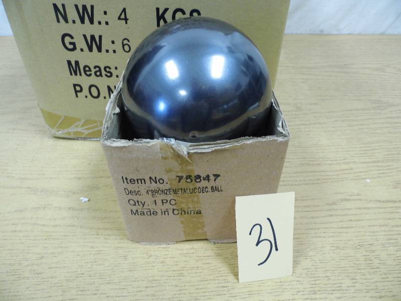 4 Cases of 12 Bronze Metallic Balls