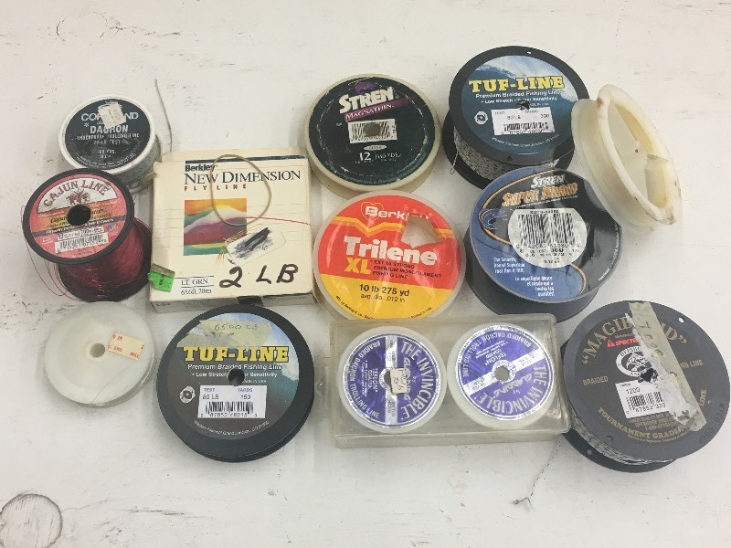 lot 11 image: Tray Of Assorted Spools Of Fishing ...