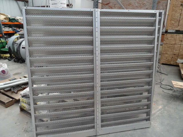 lot 4 image: 72 x 72 Aluminum industrial louver....