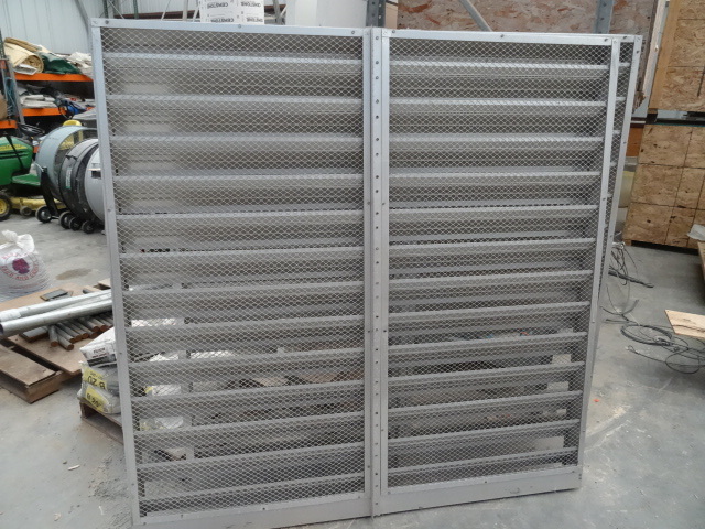 lot 5 image: 72 x 72 Aluminum industrial louver....