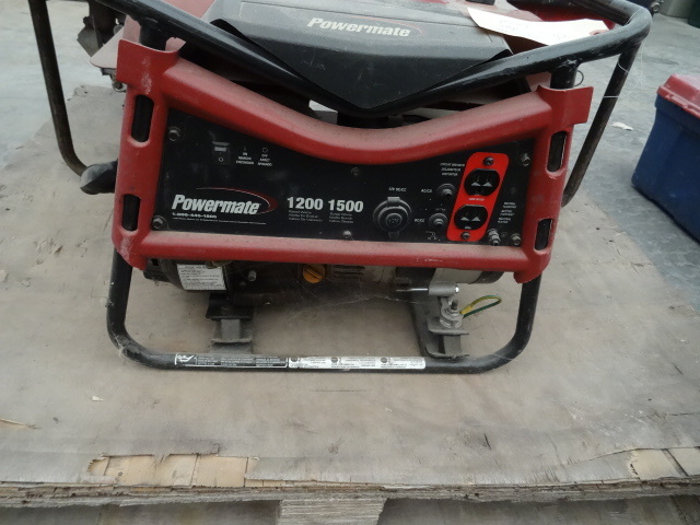 lot 9 image: Coleman Power mate 1500 watt genera...