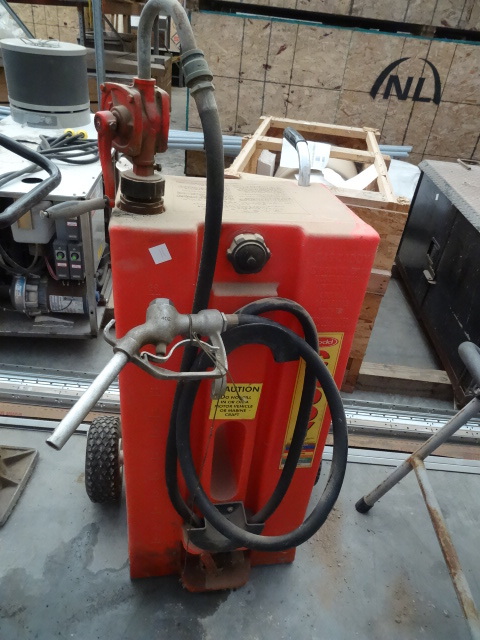 lot 11 image: Todd fuel caddy with pump. Hand pum...