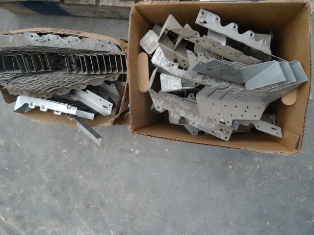 lot 24 image: 2 boxes of misc joist hangers...