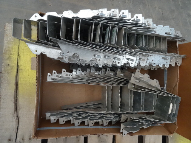 lot 27 image: 2 boxes of misc joist hangers...