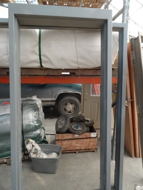 lot 56 image: 36 x 84 steel door frame...