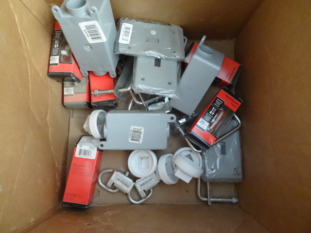 lot 77 image: Electrical switches. Elctrical boxe...