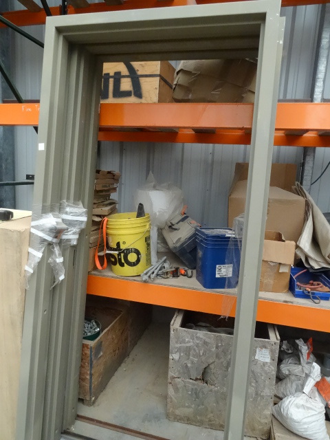 lot 89 image: 36 x 84 metal door frame....