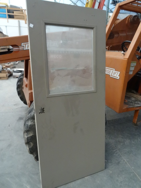lot 93 image: 36 x 84 steel door...