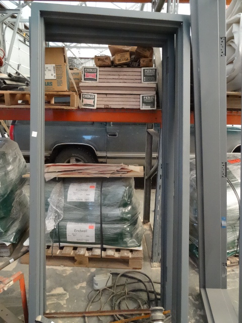 lot 54 image: 36 x 84 steel door frame...