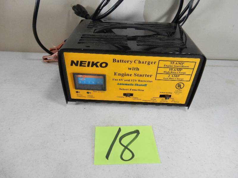 lot 18 image: NEIKO, Battery Charger wEngine Starter..