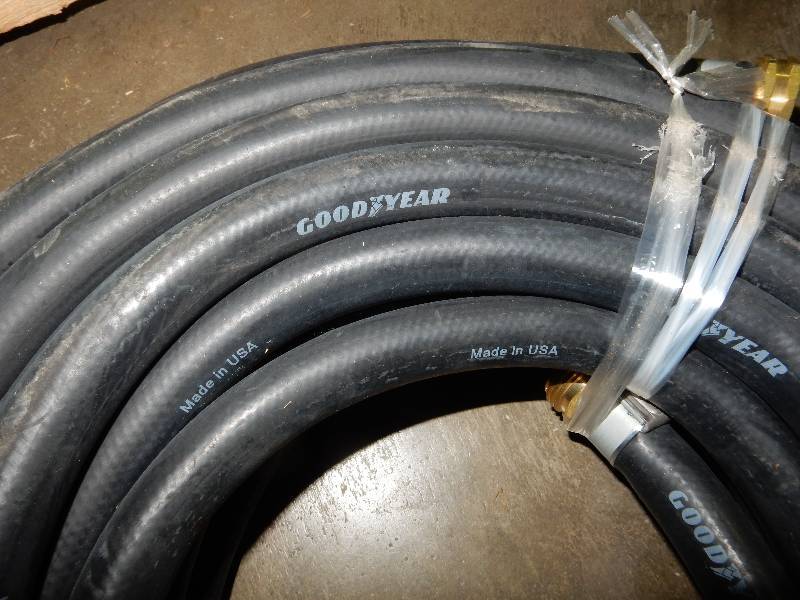 lot 95 image: 2 heavy Duty Rubber Water Hose, Good year