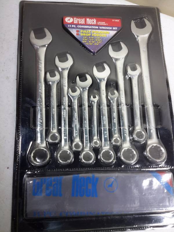 lot 52 image: 3 Wrench sets as pictured
