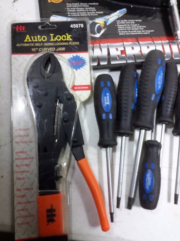 lot 66 image: Misc. Wrenchs, Sockets, Pliers and Drivers as pictured