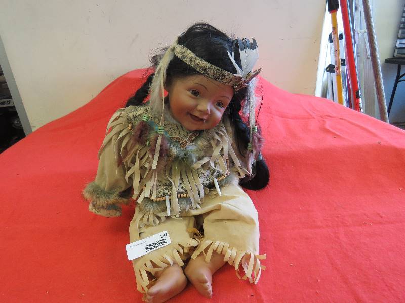 lot 547 image: Native American Doll