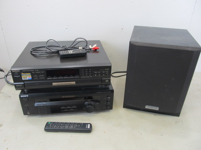lot 38 image: Sound Equipment - Receiver CD Changer & Subwoofer