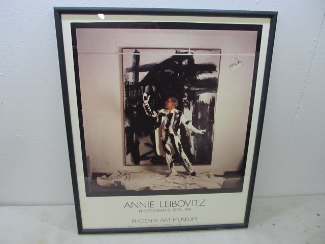 lot 47 image: Orig Annie Liebovitz Framed Museum Poster