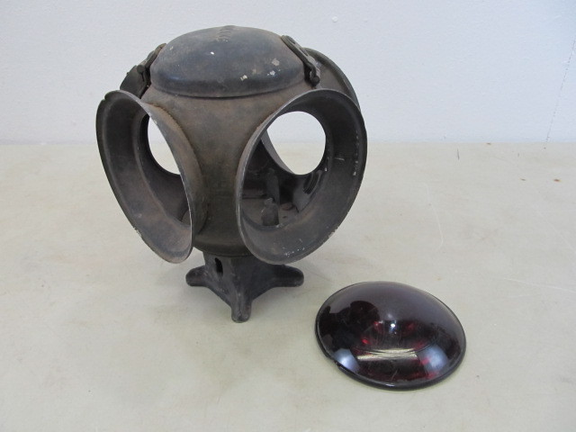 lot 66 image: Antique ADLAKE Railroad Lantern wLens
