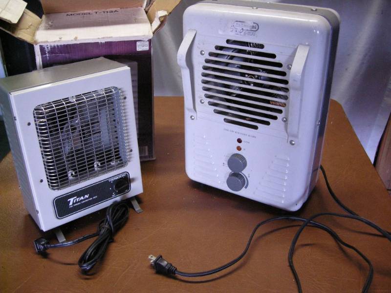 2 Small Electric Heaters