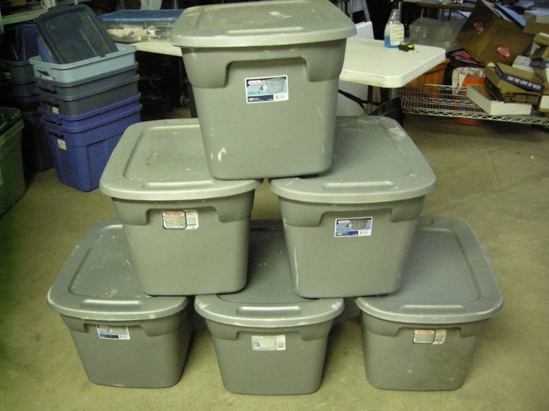 6 Sterlite Totes
