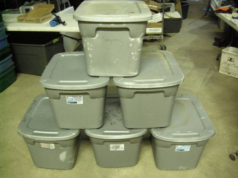 6 Sterlite Totes